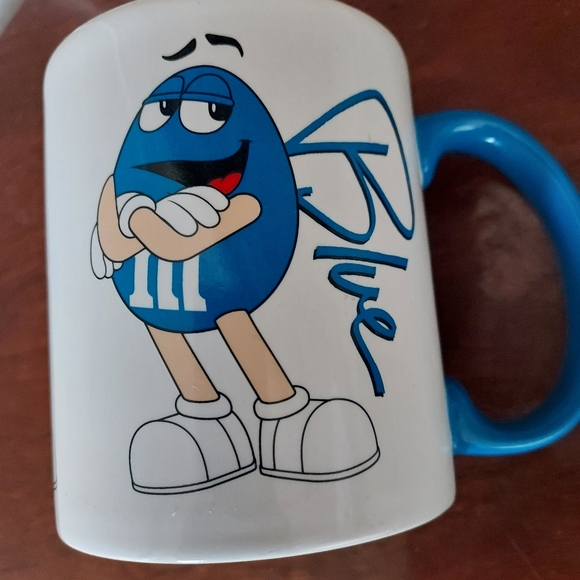 M&Ms Mug Blue Mug Licensed M&M World Coffee Cup Collectible 2012 - Picture 7 of 8
